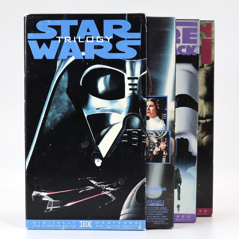 Star Wars Trilogy VHS Box Set 1995 Original Version THX Mastered Sci-Fi Vintage
